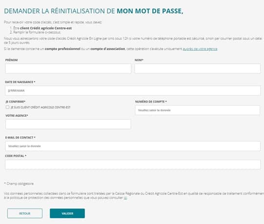 Compte Crédit Agricole -  credit agricole identifiant perdu