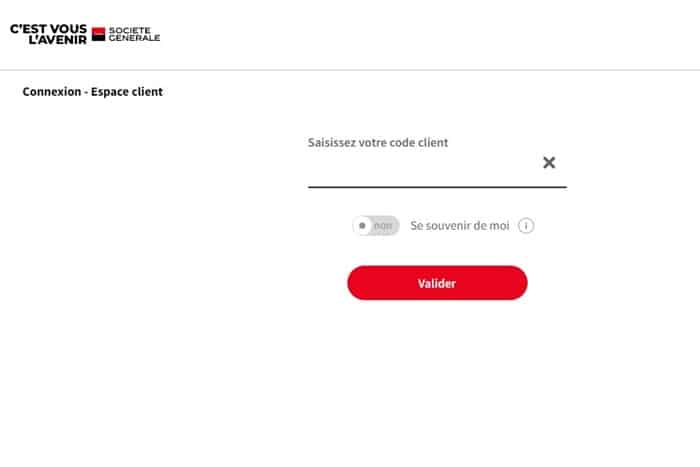 Connexion compte Société Générale