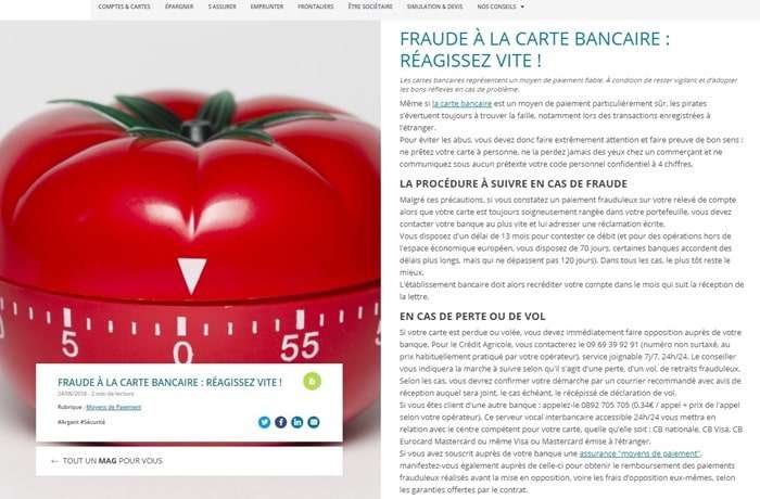 Fraude compte Crédit Agricole