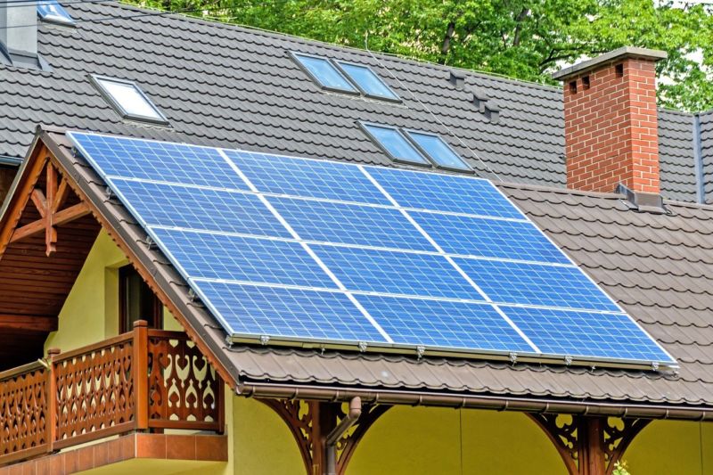 panneaux photovoltaiques sur toit