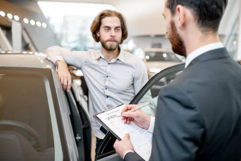 Filling car rental documents