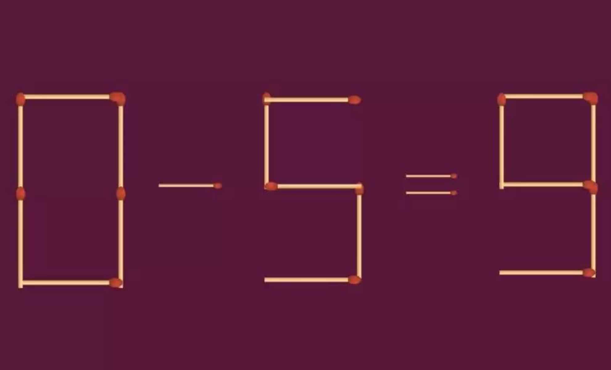 Casse-tête des allumettes : déplacez une allumette pour réinventer les maths en 30 Secondes !