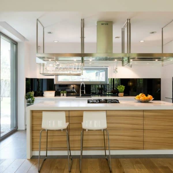 Open plan of kitchen area