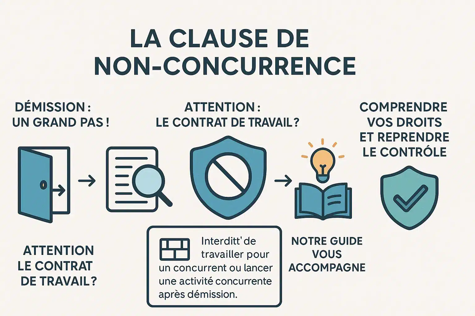 Guide visuel sur la clause de non-concurrence