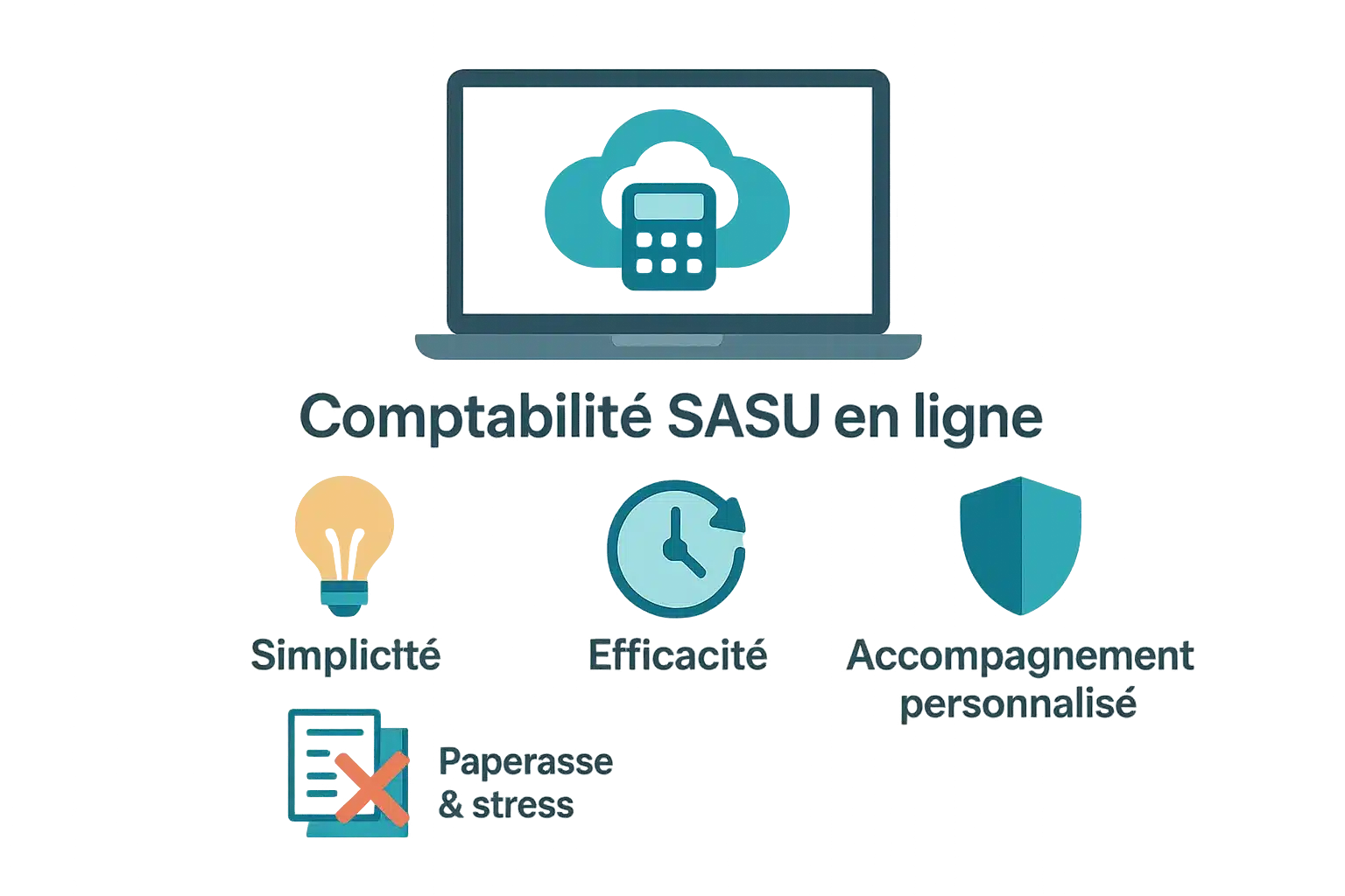 Illustration de la comptabilité SASU en ligne