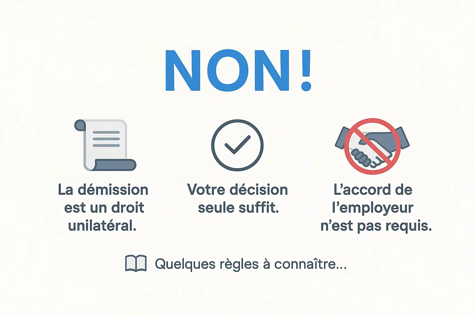 Illustration sur les <strong>droits de démission</strong>