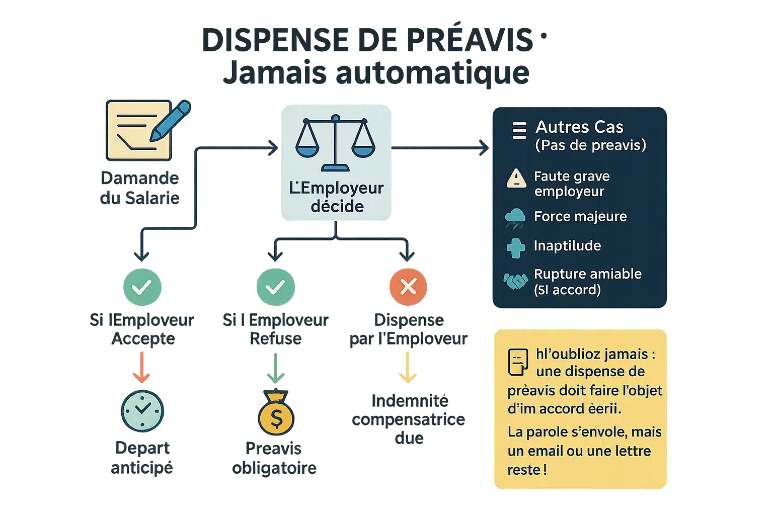 Illustration sur <strong>la dispense de préavis en CDD</strong>