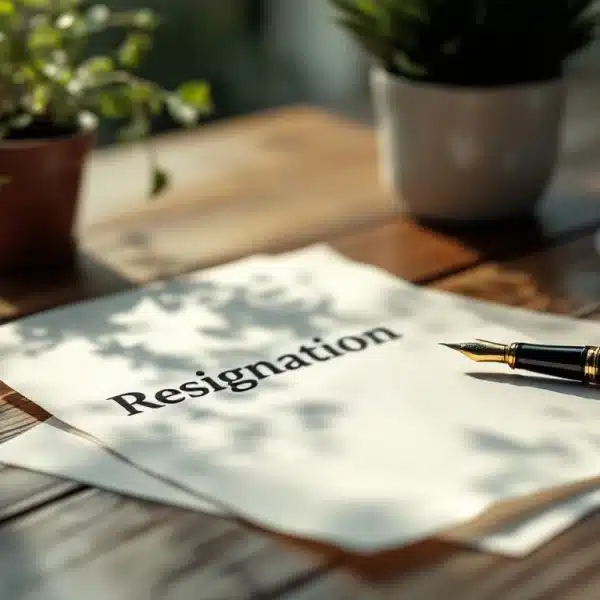 Modèle de lettre de démission…