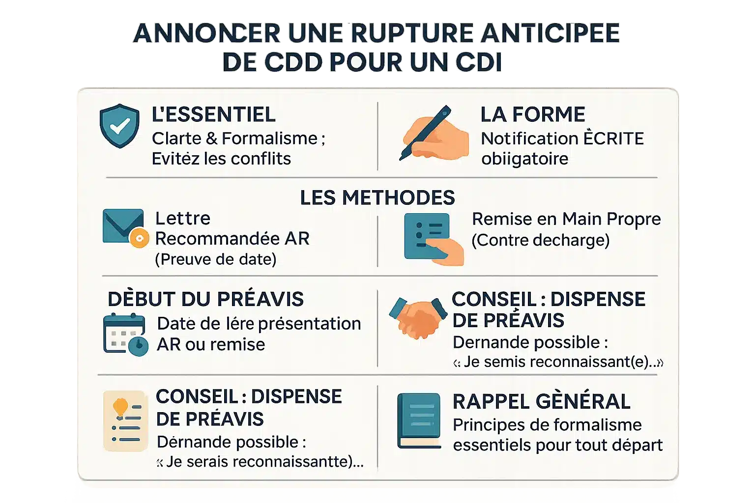 Guide pour rompre un CDD en France