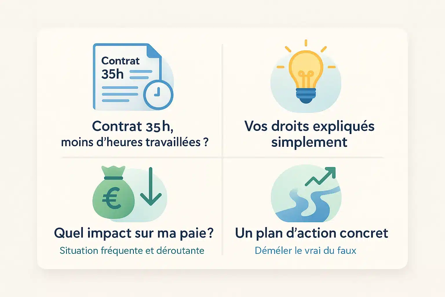 Illustration contrat intérim heures travaillées et paie