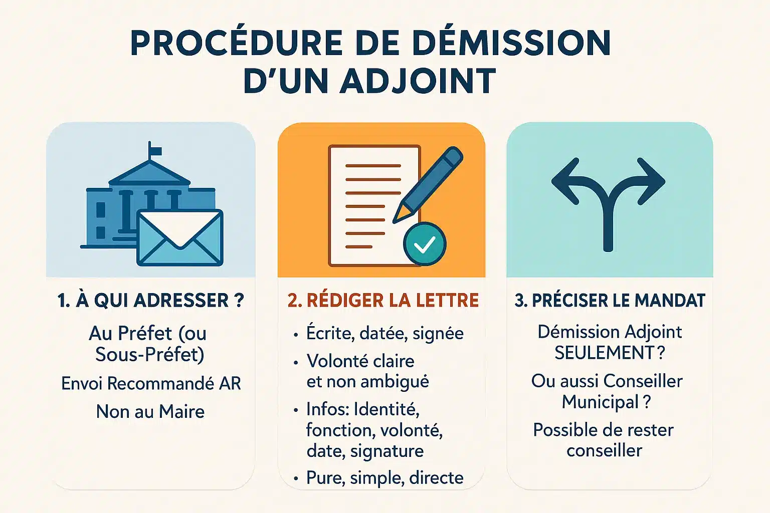 Démission adjoint maire : procédure et délais clés 2 Illustration de la procédure de démission d'un adjoint au maire