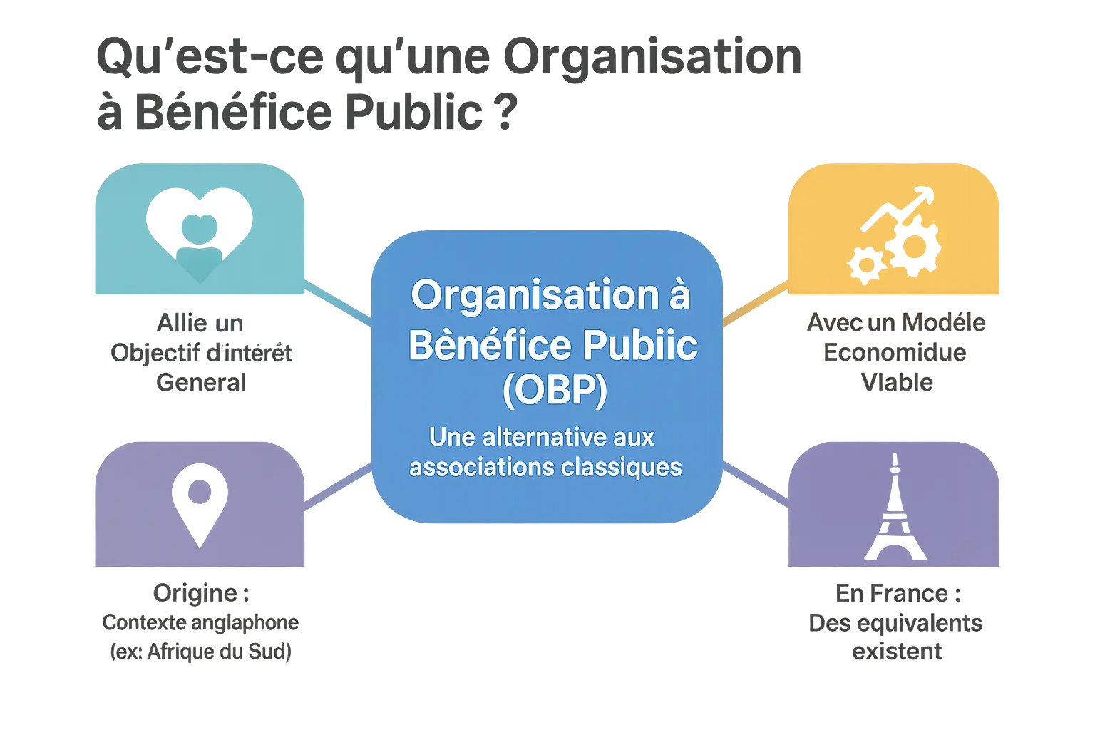 Infographie sur les organisations à bénéfice public