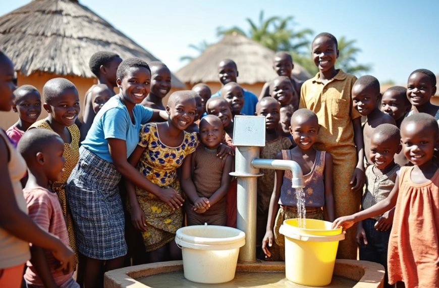 Construire des puits en Afrique…