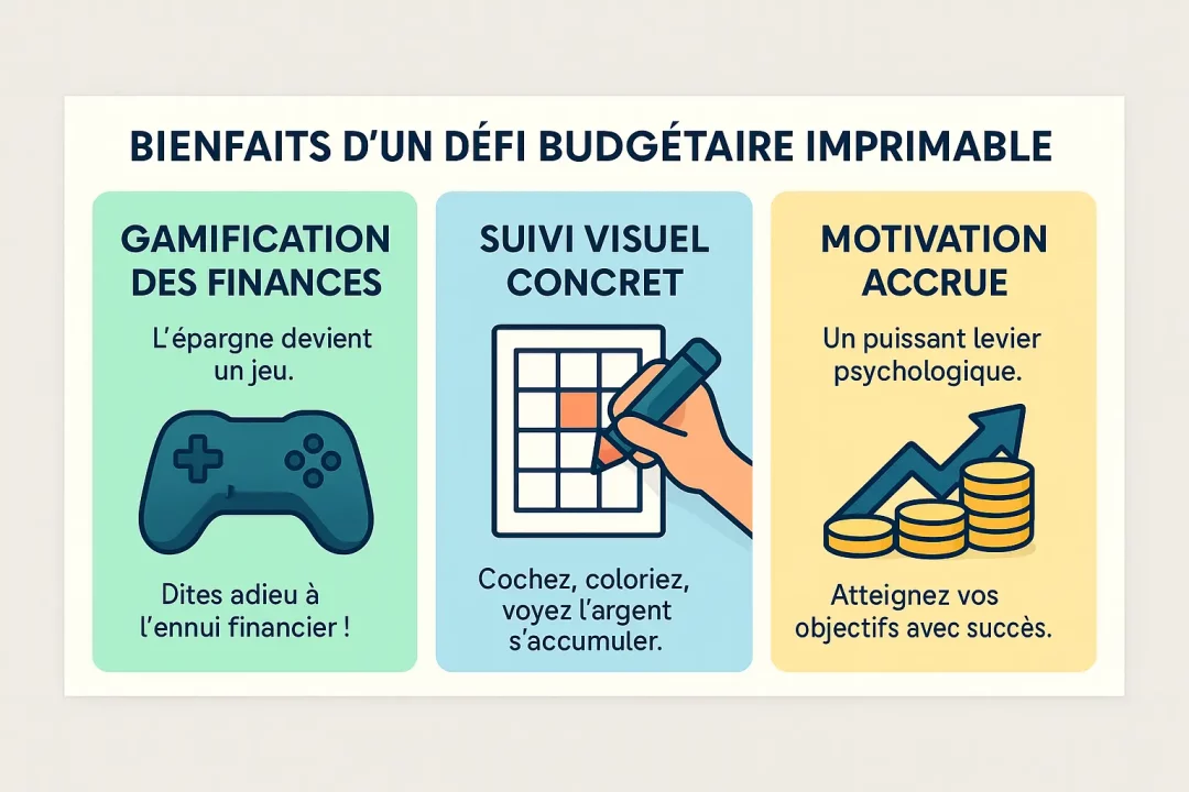 Tracker de budget imprimable avec cases à cocher et progrès visuels