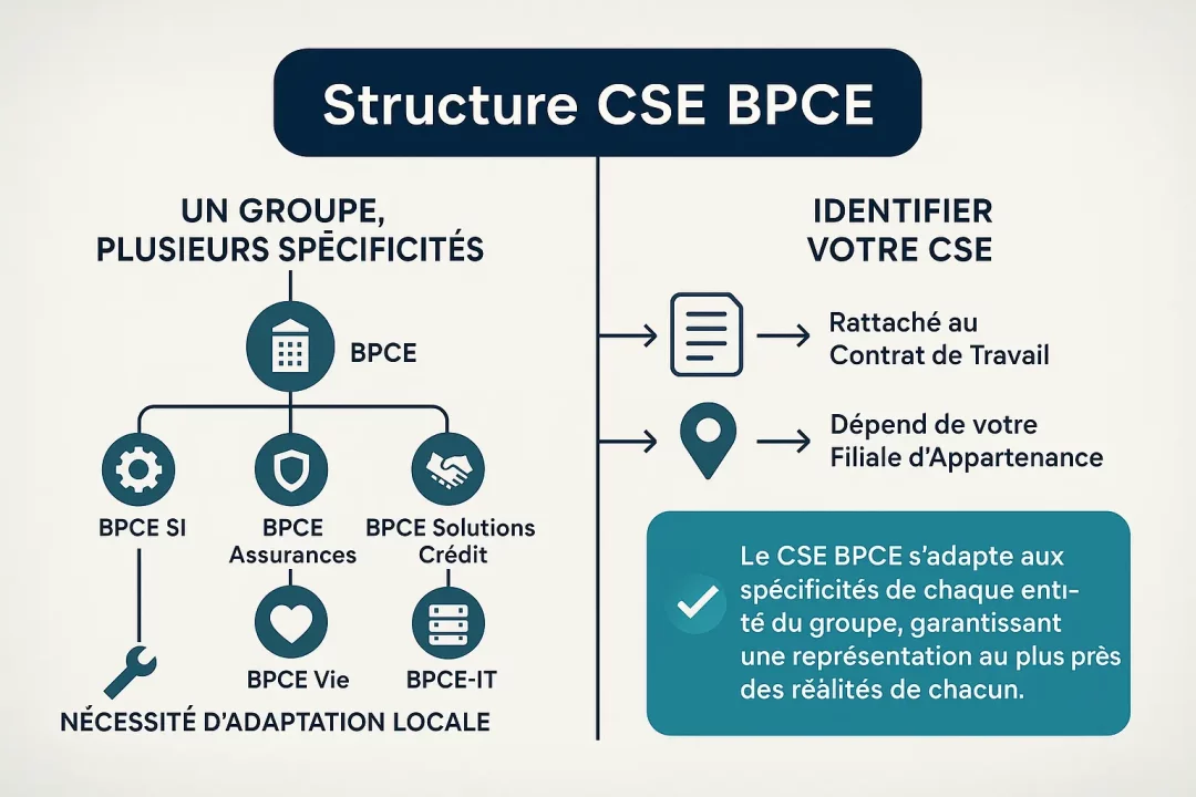 CSE BPCE : Adapté à chaque entité, au service des salariés 2 Structure du CSE BPCE : réseau d'entités adaptées aux spécificités de chaque filiale